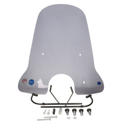 windshield Regia with mounting set high (made in EU) 74cm smoke fiddle 2