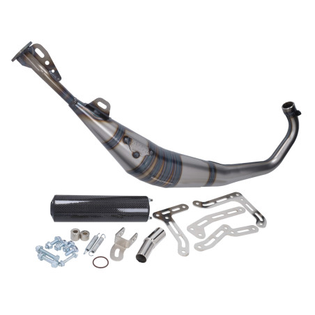 uitlaat yasuni R1 onderlangs carbon minarelli am6, beta rr50 tub808tc