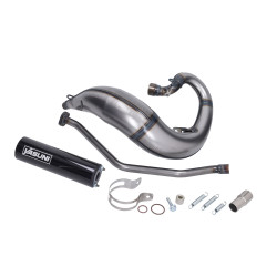 uitlaat yasuni Cross ML zwart beta rr50, enduro, minarelli am6 tub807th-b57