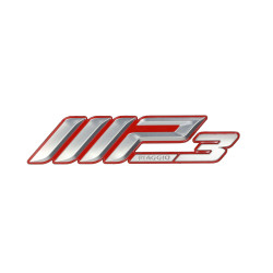 emblem Piaggio original word [mp3] 300/350/400/500 chrome/red mp3 2h002530