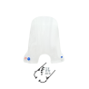 windshield Regia with mounting set high (made in EU) clear 73cm BTC Riva, china lx/napoli, gts toscana, Momo Morino, vx50