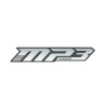 embleem Piaggio origineel woord [mp3] zijscherm euro-5/5+ chroom/zwart mp3 530 HPE, mp3-400cc 2h005222