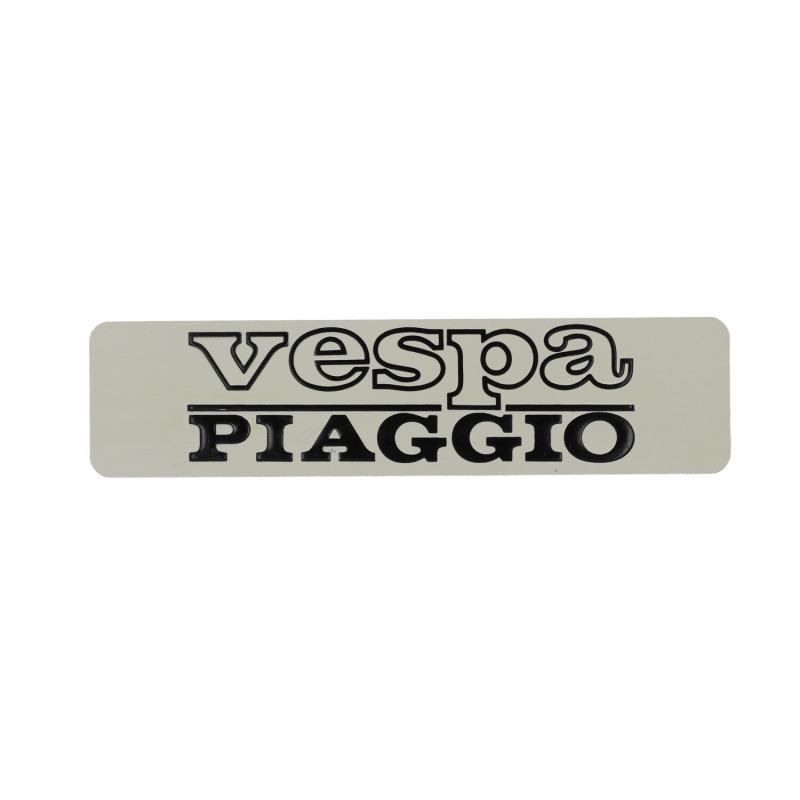 embleem tanklogo metaal 140x20mm bravo, bromfiets vespa, ciao, si 182347