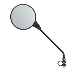 spiegel universeel rond draad/klem zwart bromfiets vespa