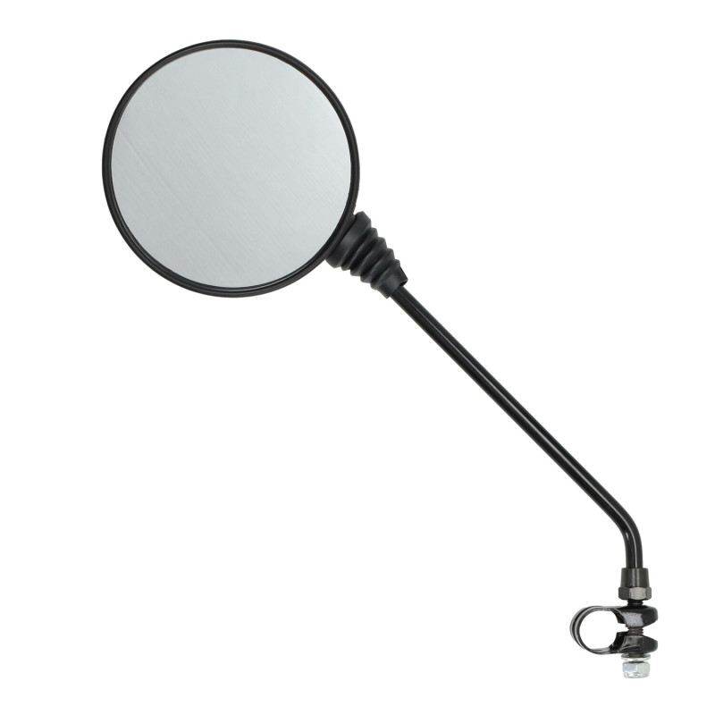 spiegel universeel rond draad/klem zwart bromfiets vespa
