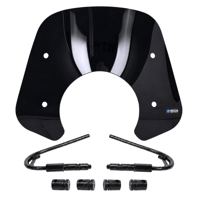 windscherm Regia + bevestigingsset laag 2024 vespa zwart glans gts alle mod.