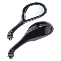 mirror set Fast Arrow painted black gloss Gilera Runner 50/125/180, zip2000