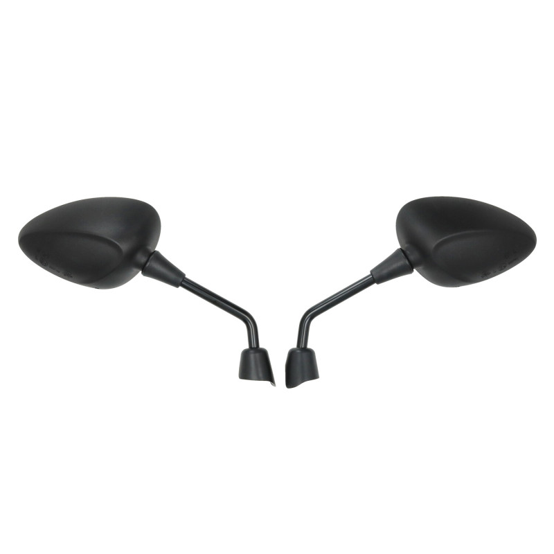 mirror set Fast Arrow Pro euro-2/4/5 e-approval Piaggio black zip 2t , zip 4t, zip2000