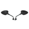 mirror set Fast Arrow Pro euro-2/4/5 e-approval Piaggio black zip 2t , zip 4t, zip2000