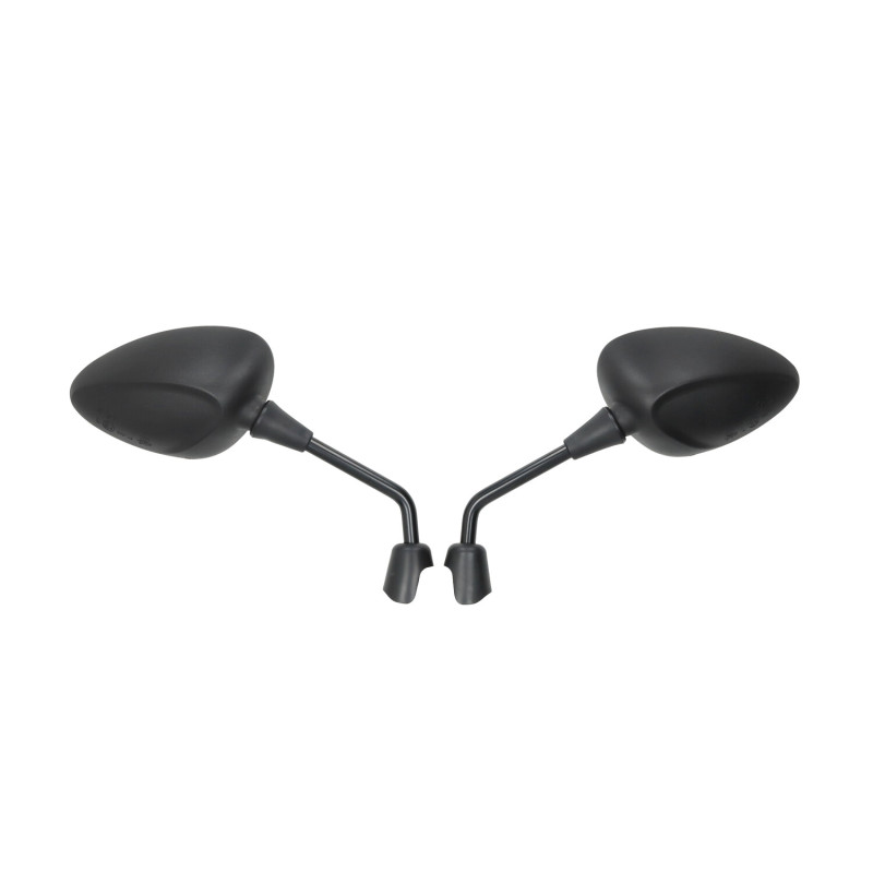 mirror set Fast Arrow short e-approval Vespa m8 black sprint