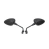 mirror set Fast Arrow short e-approval Vespa m8 black sprint