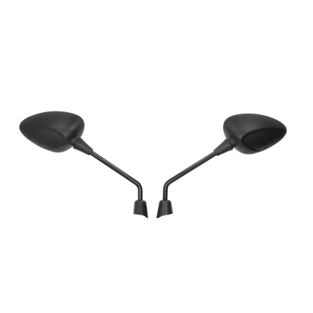 mirror set Fast Arrow long e-approval Vespa m8 black sprint