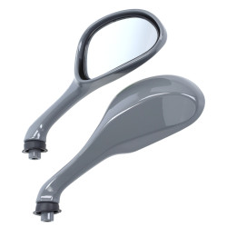spiegelset fast-arrow painted nardo grijs gilera runner 50/125/180, zip2000