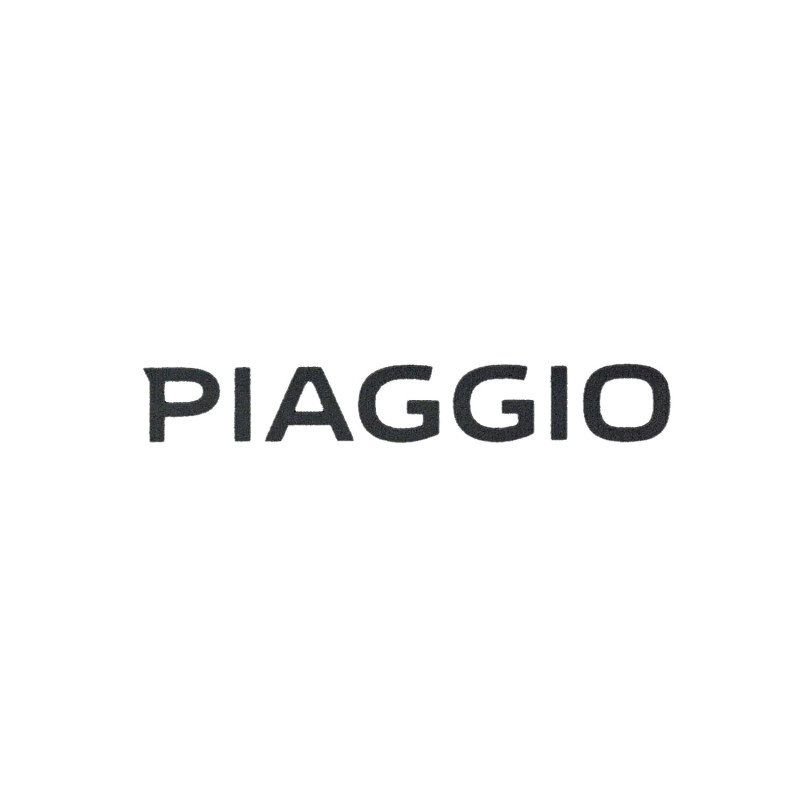 embleem Piaggio origineel woord [piaggio] achterscherm zwart zip 4t 2h003414000a1