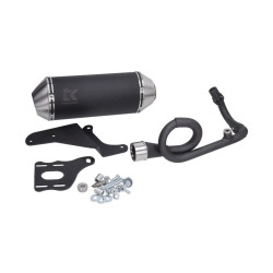 uitlaat Turbokit 4t 3v euro-4 G-Max '18-20' zwart alu primavera, sprint, vespa m4t185-n