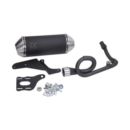 exhaust Turbokit 4t 3v euro-4 '18–20' black alu Primavera, sprint, vespa m4t185-n