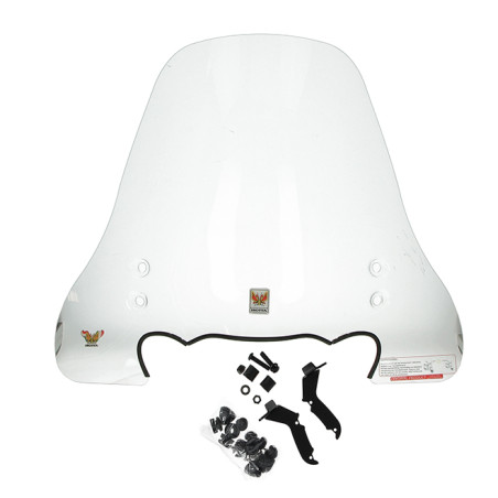windscherm isotta met bevestigingsset hoog agm Goccia GEV1000, btc new jog, nipponia e-rex, scootmobiel, BTC City, BTC F35