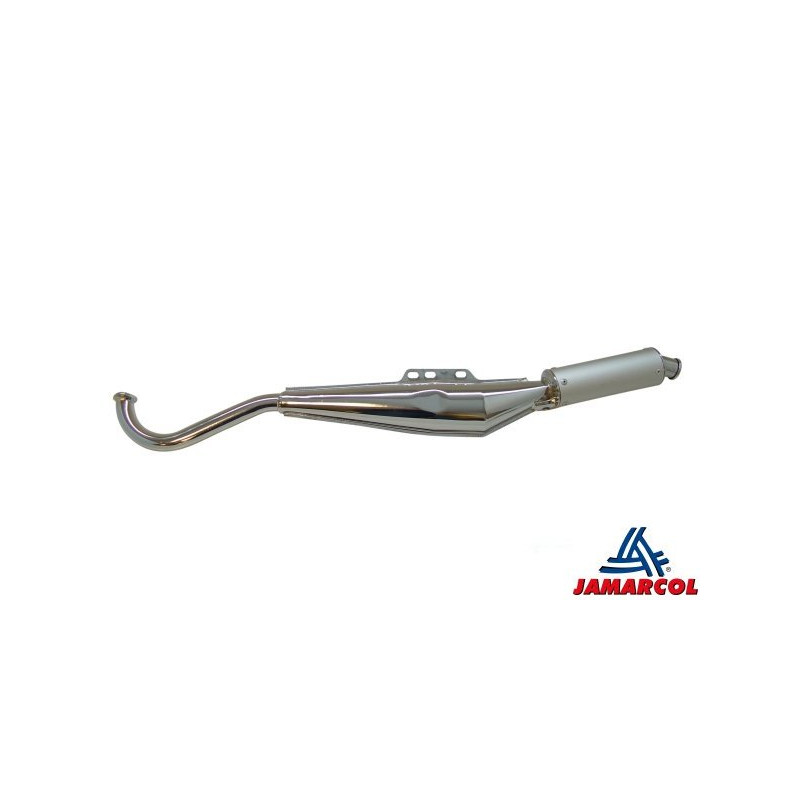 exhaust Tecno long 25mm chrome puch maxi