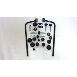 windshield Biondi fixation kit black china retro/torino op op