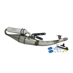 uitlaat Leovince hand made tt aluminium malaguti, f12 4051