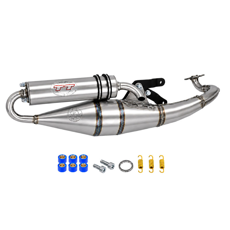 uitlaat Leovince hand made tt aluminium minarelli hor 4054