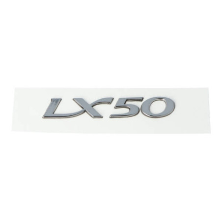 embleem zijscherm woord lx50 aluminium vespa lx