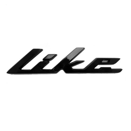 emblem Kymco original word [like] side cover black matt new like 86202-acc1-e10-t03