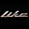 embleem Kymco origineel woord [like] zijscherm chroom new like 86202-acc1-e10-t01