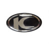 emblem Kymco original logo thick black/chrome agility 16+, downtown, new like, super-8 86102-alg1-e00-t01