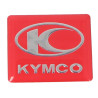 emblem Kymco original logo leg shield red like 86102-lgr5-e00-t01