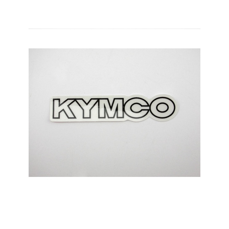sticker Kymco origineel beenschild woord [kymco] wit diamant sco kymco, vp50 87140-lfc8-e80-t02 op op