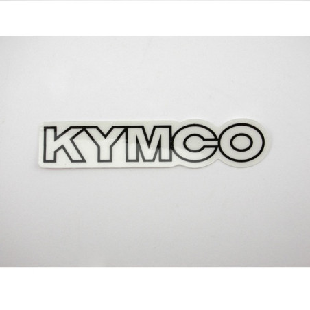 sticker Kymco origineel beenschild woord [kymco] wit diamant sco kymco, vp50 87140-lfc8-e80-t02 op op