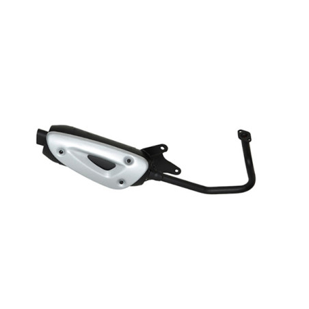 exhaust Tecno standard model straight (made in EU) 10 inch black kisbee 4t, sco china 4t, sco gy6