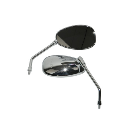 mirror set oval Kymco chrome people-s