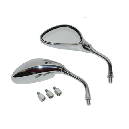 spiegelset DMP kort M8, M10 chroom scooter