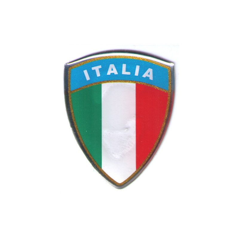 embleem vlag italie universeel groot 3d per stuk