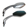 mirror set oval sport universal chrome op op