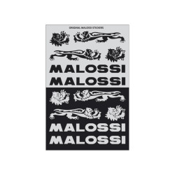 sticker set Malossi black/silver 12-parts 3320623