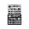 sticker set Malossi black/silver 12-parts 3320623