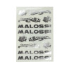 stickerset malossi chroom/grijs 12-delig 3314465