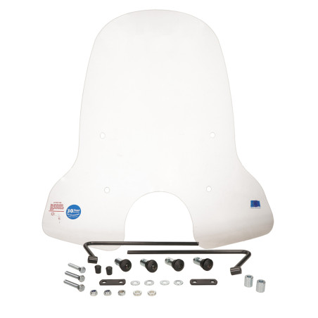 windshield Regia with mounting set high (made in EU) 70cm clear jet, lintex jet, turbho CX-50