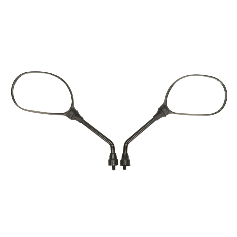 mirror set rectangular rectangular 8mm black moped, scooter, agility