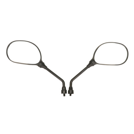 mirror set rectangular rectangular 8mm black moped, scooter, agility