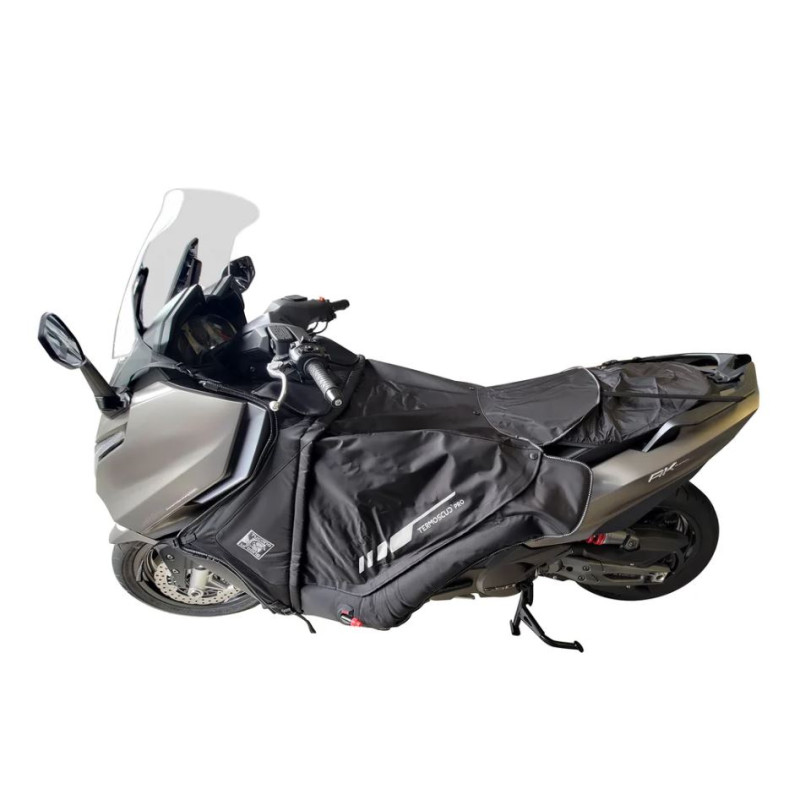 leg shield Tucano sgas system from 2023 kymco ak550 premium r245pro