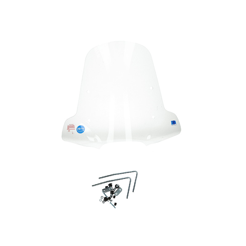 windshield Regia with mounting set universal scooter wide model (made in EU) scooter, scootmobiel
