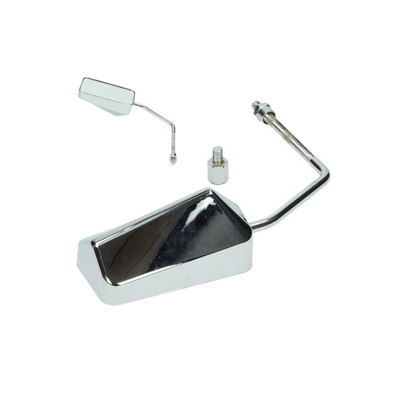 mirror DMP rectangular F1 left m8 chrome scooter op op