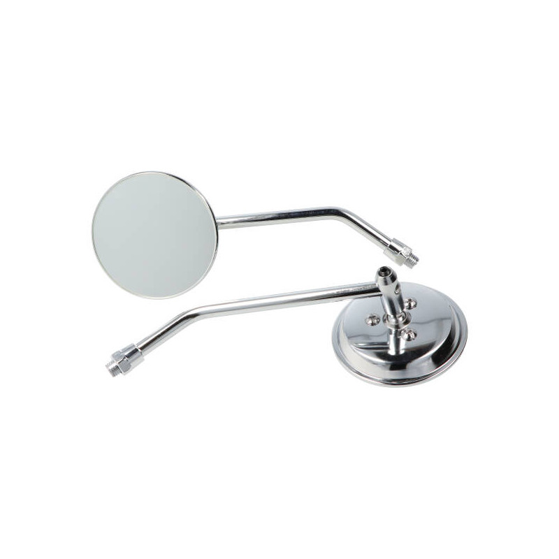 spiegel DMP rond 80mm verstelbaar 10mm chroom unique