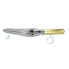 uitlaat jamarcol cross + beugel fuego (expansie) 28mm chroom/goud bromfiets
