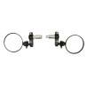 mirror set DMP handlebar mount round bar end CNC a.o. zip/sprint/GTS carbon gts all models, scooter, sprint, zip