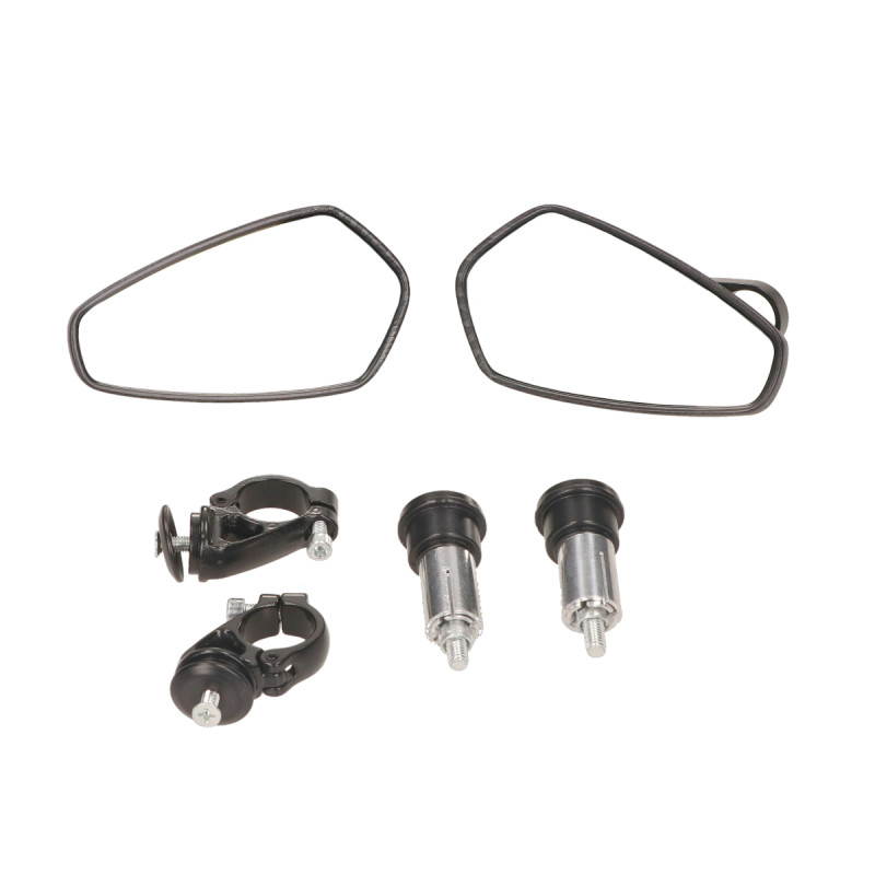 mirror set DMP handlebar mount oval bar end CNC a.o. zip/sprint/GTS carbon gts all models, scooter, sprint, zip